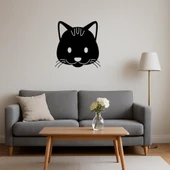 İç Mekan Dekoratif Kedi Yüzü Tablosu thumbnail 4