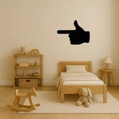 İşaret Eden El Tasarımlı MDF Dekoratif Tablo thumbnail 3