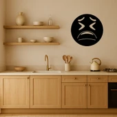 Yorgun Yüz Emoji MDF Dekoratif Tablo thumbnail 2