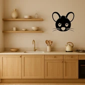 Sevimli Fare Yüzü MDF Dekoratif Tablo thumbnail 2