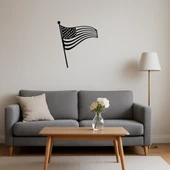 Amerikan Bayrağı Tasarımlı MDF Dekoratif Tablo thumbnail 2