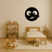 Yalancı Yüz Emoji MDF Dekoratif Tablo thumbnail 3