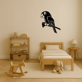 Renkli MDF Papağan Tasarımlı Dekoratif Duvar Tablosu thumbnail 3