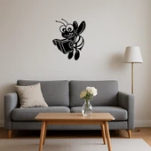 Mutlu Arı ve Kitap Tasarımlı Dekoratif Tablo thumbnail 4