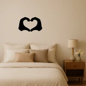 Kalp Eller Temalı Dekoratif Tablo thumbnail 1