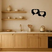 Kalpler ve Mesaj Dekoratif Tablo thumbnail 2