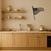 Amerikan Bayrağı Tasarımlı MDF Dekoratif Tablo thumbnail 3
