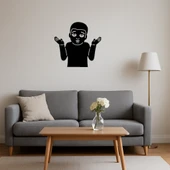 MDF Omuz Silken Erkek Çocuk Emoji Dekoratif Tablo thumbnail 4