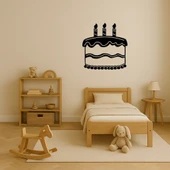 Kutlama Pastası Motifli MDF Dekoratif Tablo thumbnail 3