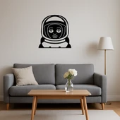 Astronot Kadın Emoji Dekoratif Tablo thumbnail 4