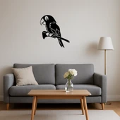 Renkli MDF Papağan Tasarımlı Dekoratif Duvar Tablosu thumbnail 4