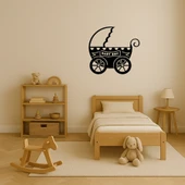 Bebek Arabası Temalı MDF Dekoratif Tablo thumbnail 3