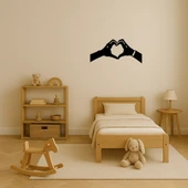 Kalp ve Eller Dekoratif Tablo thumbnail 4