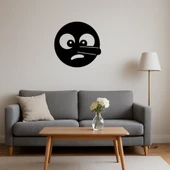 Yalancı Yüz Emoji MDF Dekoratif Tablo thumbnail 4