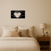 El Kalp Aşk Dekoratif Tablo thumbnail 1