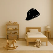 Güvenlik Kasklı Çocuk Dekoratif Tablo thumbnail 4