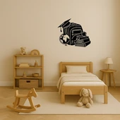 Kitap ve Okul Çantası Dekoratif Tablo thumbnail 3