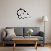 Bulutlarla Kaplı Güneş Dekoratif Tablo thumbnail 4