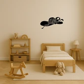 Çiçekli Şapkalı Kadın MDF Duvar Dekoru thumbnail 3