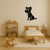 Dili Dışarıda Köpek Dekoratif MDF Tablo thumbnail 3