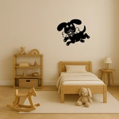 Kemik Tutan Zıplayan Köpek Dekoratif Tablo thumbnail 3