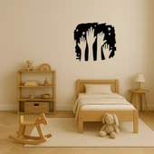 Eller ve Yıldızlar Dekoratif Tablo thumbnail 2