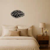 Büyük Pepperoni Pizza Dekoratif MDF Tablo thumbnail 1