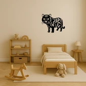 Kaplan Figürlü Vahşi Doğa Dekoratif Tablo thumbnail 2