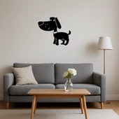 Kırmızı Tasmalı Kahverengi Köpek Tablosu thumbnail 4