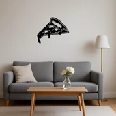 Eritilmiş Peynirli Pizza Dekoratif Tablo thumbnail 4