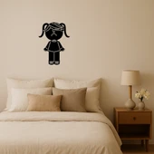 Üzeri Duygusal Kız Portresi Dekoratif Tablo thumbnail 1