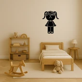 Üzeri Duygusal Kız Portresi Dekoratif Tablo thumbnail 3