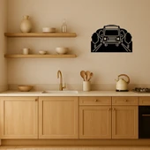 Yolda Otobüs Dekoratif Tablo thumbnail 2