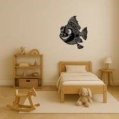 Renkli Balık Tasarımlı Dekoratif MDF Duvar Tablosu thumbnail 3