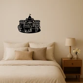 Üzeri Okul ve Otobüs Temalı Dekoratif Tablo thumbnail 1