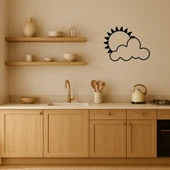 Bulutlarla Kaplı Güneş Dekoratif Tablo thumbnail 2