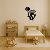 Parmakta Dönen Basketbol MDF Dekoratif Tablo thumbnail 3