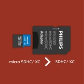 PHILIPS 64GB MICRO SDXC 100 MB/S C10 FM64MP65B/00 - 3