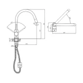 Kale Gastro U Pull Down Mutfak Bataryası 1 Fonksiyonlu 410200504960 thumbnail 2