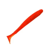 Silikon Kurt Yem - 4,2g 105mm - Turna/Levrek Silikonu - 1 Adet - Turuncu/Sarı - Karides Kokulu thumbnail 3