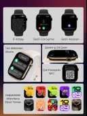 Watch HK11 PROMAX GOLD Akıllı Saat Sesli Görüşme Yapay Zeka Destekli iPhone Android Uyumlu 8-9-10 - 5