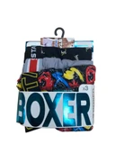 Star 105 Desenli Jakar Erkek 3'lü Kemer Boxer - 4