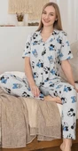 Alissa 6283 Kadın Mickey Mouselu Patlı Pijama Takımı - 1