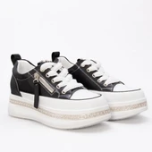 GUJA 25Y423-4 GİZLİ DOLGU TAŞ SARGILI KADIN SNEAKER AYAKKABI thumbnail 9