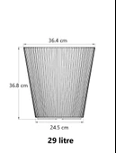 Omnipazar SO-LNS3 Dekoratif Luna Saksı 29 lt Beyaz 3 Adet thumbnail 2