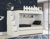 EVİMŞAH IRMAK 3 LÜ BEYAZ BEYAZ 90 190 YAVRULU RANZA - 1