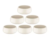 Omnipazar SO-EAS3 Elvan Arajman Sukulent Kaktüs Saksı 4.8 lt Kirli Beyaz 6 Adet thumbnail 1