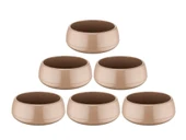 Omnipazar SO-EAS3 Elvan Arajman Sukulent Kaktüs Saksı 4.8 lt Mocha 6 Adet - 1