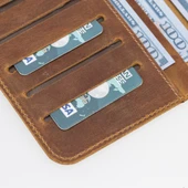 Rio 5.5 inch Uyumlu Deri Kartlıklı Kılıf G19 Taba - 4