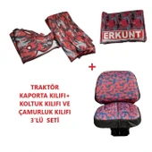 Erkunt 58-80.3 Bahçe Serisi Traktör Branda ve Koltuk Kılıfı 2020 Sonrası-Üst Fileli - 2